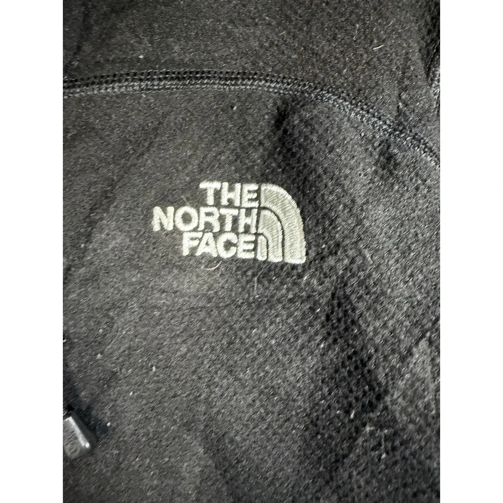 The North Face Fleece Jacket Mens M Black Full Zip Textured Midweight Layer